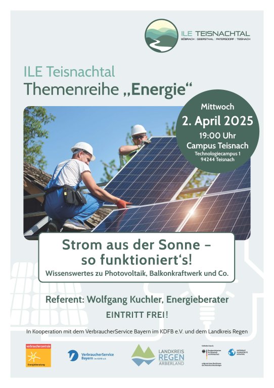 Strom aus der Sonne - ILE Teisnachtal Themenreihe Energie