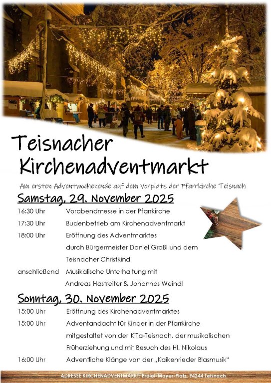 Teisnacher Kirchenadventmarkt 2025