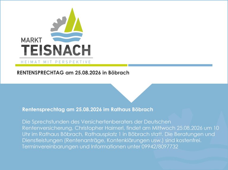 Rentensprechtag in Böbrach